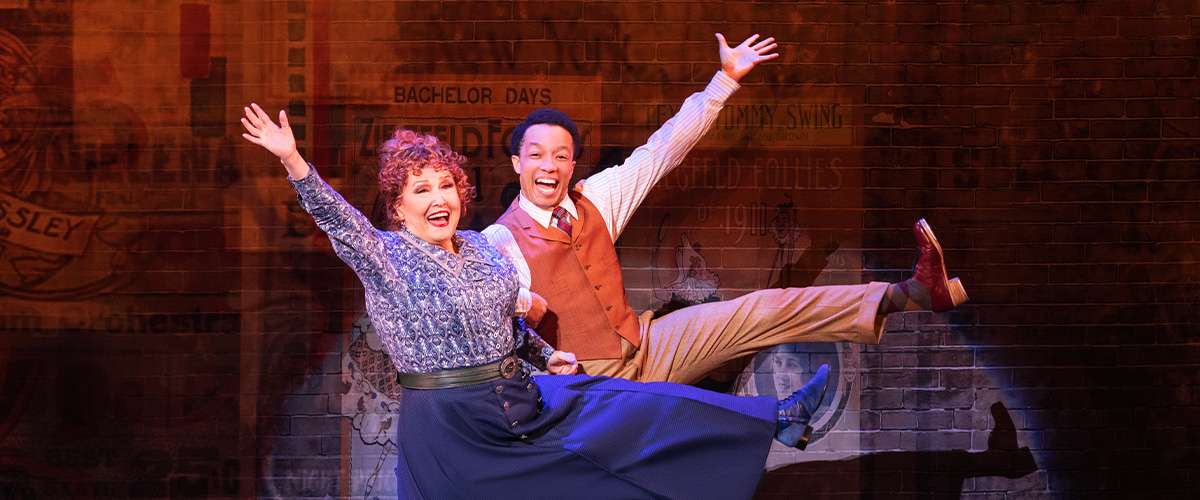 Melissa Manchester and Izaiah Montaque Harris in the National Tour of Funny Girl. Photo by Matthew Murphy for MurphyMade.